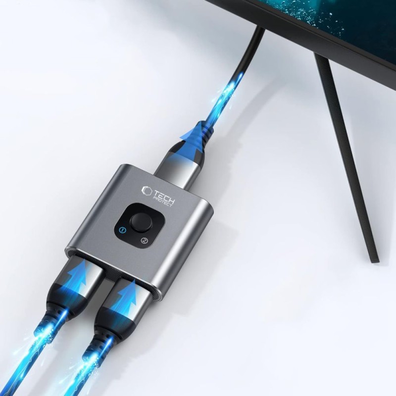 TECH-PROTECT HB07 HUB ADAPTER 2в1 HDMI 4K 60Hz Space Grey - 5906302360949