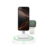 Tech-Protect QI15W-A46 3в1 магнитно MagSafe безжично зарядно, бяло - Tech-Protect QI15W-A46 3в1 магнитно MagSafe безжично зарядно, бяло - 5906302361007