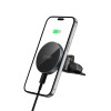 TECH-PROTECT MM15W-V5 Магнитна MagSafe автомобилна стойка за CD и вентилационна решетка с безжично зарядно 15W черно/черно - TECH-PROTECT MM15W-V5 Магнитна MagSafe автомобилна стойка за CD и вентилационна решетка с безжично зарядно 15W черно/черно - 5906302361083