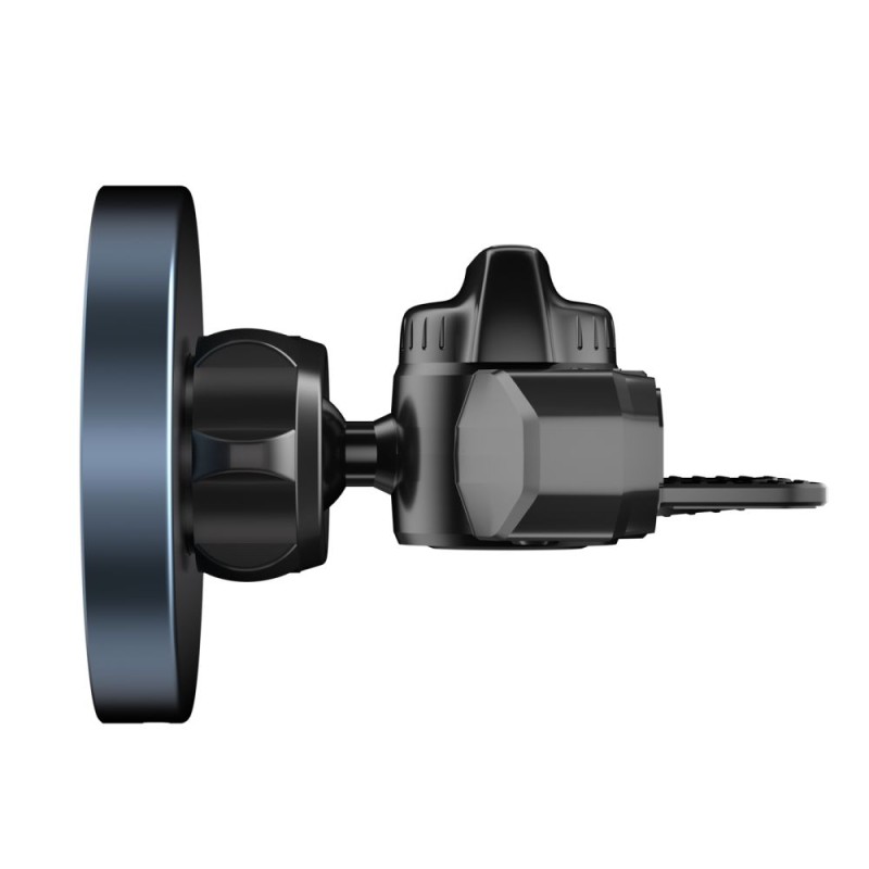TECH-PROTECT MM15W-V5 Магнитна MagSafe автомобилна стойка за CD и вентилационна решетка с безжично зарядно 15W черно/черно - TECH-PROTECT MM15W-V5 Магнитна MagSafe автомобилна стойка за CD и вентилационна решетка с безжично зарядно 15W черно/черно - 5906302361083
