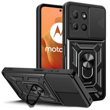 Tech-Protect CamShield Pro брониран кейс за Motorola Moto G15 / G15 Power / G17 / G17 Power (черен)