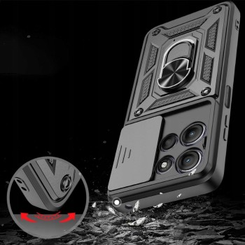 Tech-Protect CamShield Pro брониран кейс за Motorola Moto G15 / G15 Power / G17 / G17 Power (черен)