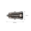 TECH-PROTECT CC01 2-порт зарядно за кола PD 45W / QC3.0, черно - TECH-PROTECT CC01 2-порт зарядно за кола PD 45W / QC3.0, черно - 5906302361298