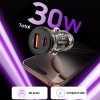 Tech-Protect CC01 двупортова зарядна за кола PD 30W / QC3.0, черна - Tech-Protect CC01 двупортова зарядна за кола PD 30W / QC3.0, черна - 5906302361311