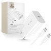 TECH-PROTECT NC20W зарядно за мрежа 20W с 1 порт PD + USB-C кабел 100 см (бяло) - TECH-PROTECT NC20W зарядно за мрежа 20W с 1 порт PD + USB-C кабел 100 см (бяло) - 5906302361588