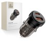 TECH-PROTECT CC03 2-портова зарядна за кола PD 30W / QC3.0 (черна)