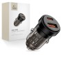 TECH-PROTECT CC03 2-порт USB автомобилно зарядно PD 45W / QC3.0 BLACK
