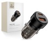 TECH-PROTECT CC03 двупортово зарядно за автомобил с PD 75W, черно - TECH-PROTECT CC03 двупортово зарядно за автомобил с PD 75W, черно - 5906302361663