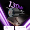 TECH-PROTECT CC04 3-PORT автомобилно зарядно с PD 130W, черно - TECH-PROTECT CC04 3-PORT автомобилно зарядно с PD 130W, черно - 5906302361694