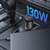 TECH-PROTECT CC04 3-PORT автомобилно зарядно с PD 130W, черно - TECH-PROTECT CC04 3-PORT автомобилно зарядно с PD 130W, черно - 5906302361694