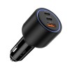 TECH-PROTECT CC04 3-порт зарядно за кола с PD 175W, черно - TECH-PROTECT CC04 3-порт зарядно за кола с PD 175W, черно - 5906302361700