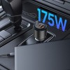 TECH-PROTECT CC04 3-порт зарядно за кола с PD 175W, черно - TECH-PROTECT CC04 3-порт зарядно за кола с PD 175W, черно - 5906302361700