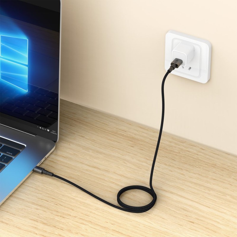 Tech-Protect UltraBoost DNA Lightning кабел 12W / 3A 25 см – железно сив - Tech-Protect UltraBoost DNA Lightning кабел 12W / 3A 25 см – железно сив - 5906302361731