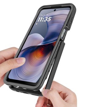 TECH-PROTECT Defense калъф за Motorola MOTO G15 / G15 Power / G17 / G17 Power / G05 / E15 (черен) TECH-PROTECT Defense калъф за Motorola MOTO G15 / G15 Power / G17 / G17 Power / G05 / E15 (черен)