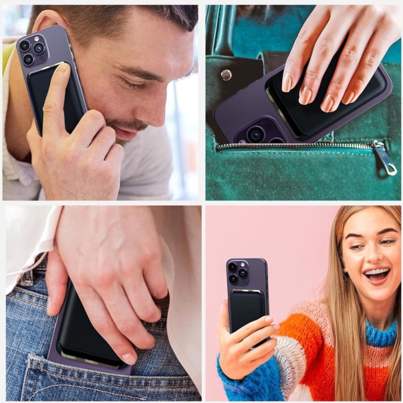 Tech-Protect CH01 MagWallet MagSafe универсален магнитен държач за карти Carbon - Tech-Protect CH01 MagWallet MagSafe универсален магнитен държач за карти Carbon - 5906302361847
