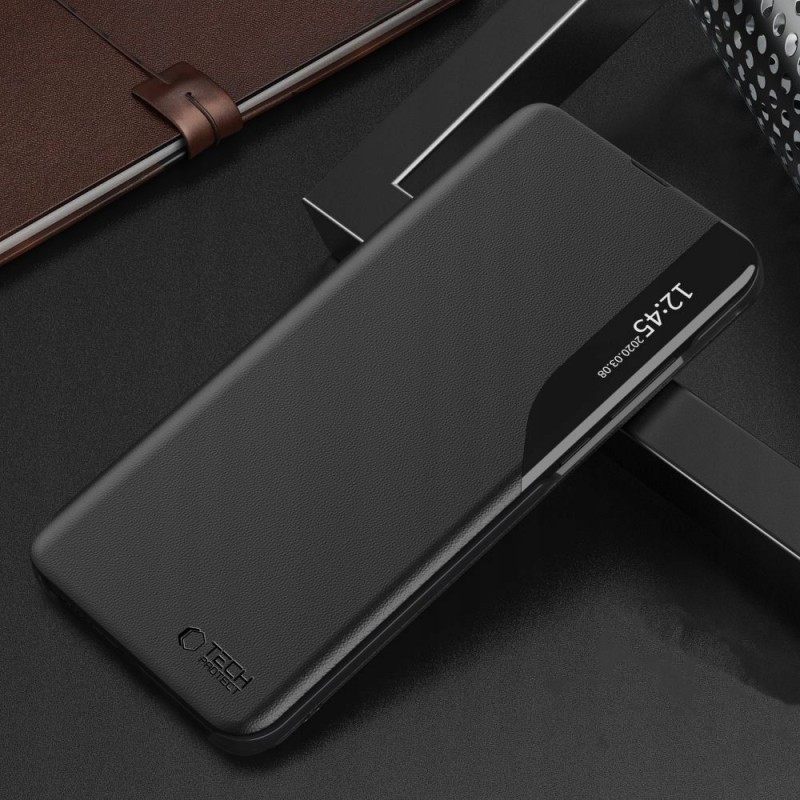 TECH-PROTECT SMART VIEW КАЛЪФ ЗА XIAOMI REDMI 12 ЧЕРЕН - TECH-PROTECT SMART VIEW КАЛЪФ ЗА XIAOMI REDMI 12 ЧЕРЕН - 5906302362424