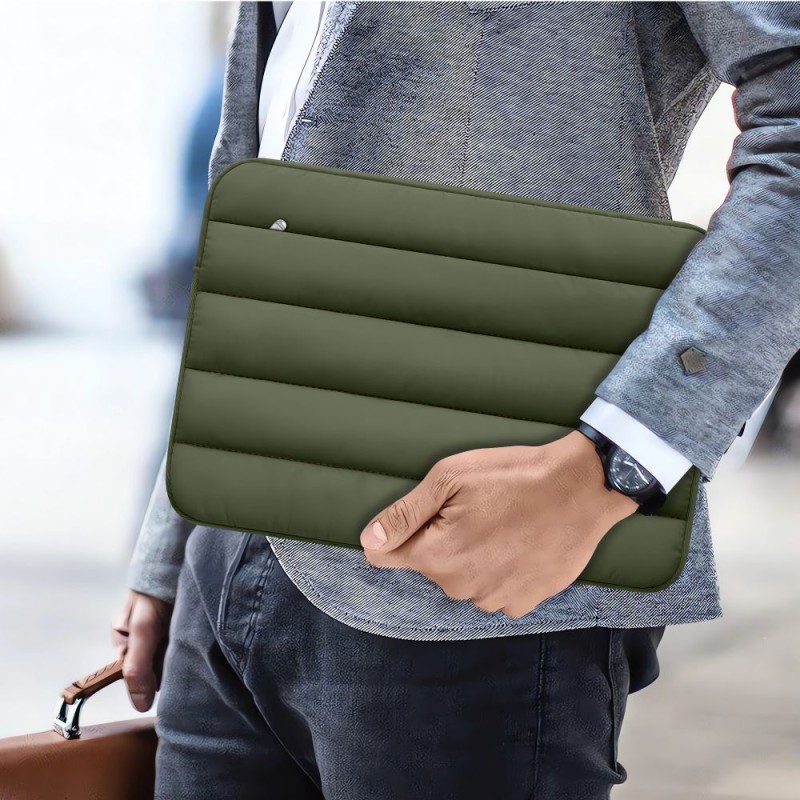 TECH-PROTECT FLUFFY КАЛЪФ ЗА ЛАПТОП 13-14 ARMY GREEN - TECH-PROTECT FLUFFY КАЛЪФ ЗА ЛАПТОП 13-14 ARMY GREEN - 5906302362462