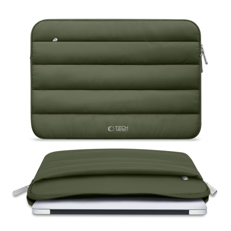 TECH-PROTECT FLUFFY Калъф за лаптоп 15–16 Army Green - TECH-PROTECT FLUFFY Калъф за лаптоп 15–16 Army Green - 5906302362479