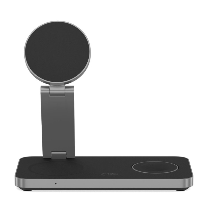 TECH-PROTECT QI15W-A47 3в1 магнитно MagSafe безжично зарядно (черно) - TECH-PROTECT QI15W-A47 3в1 магнитно MagSafe безжично зарядно (черно) - 5906302362523