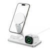 TECH-PROTECT QI15W-A47 3в1 магнитно MagSafe безжично зарядно (бяло) - TECH-PROTECT QI15W-A47 3в1 магнитно MagSafe безжично зарядно (бяло) - 5906302362530