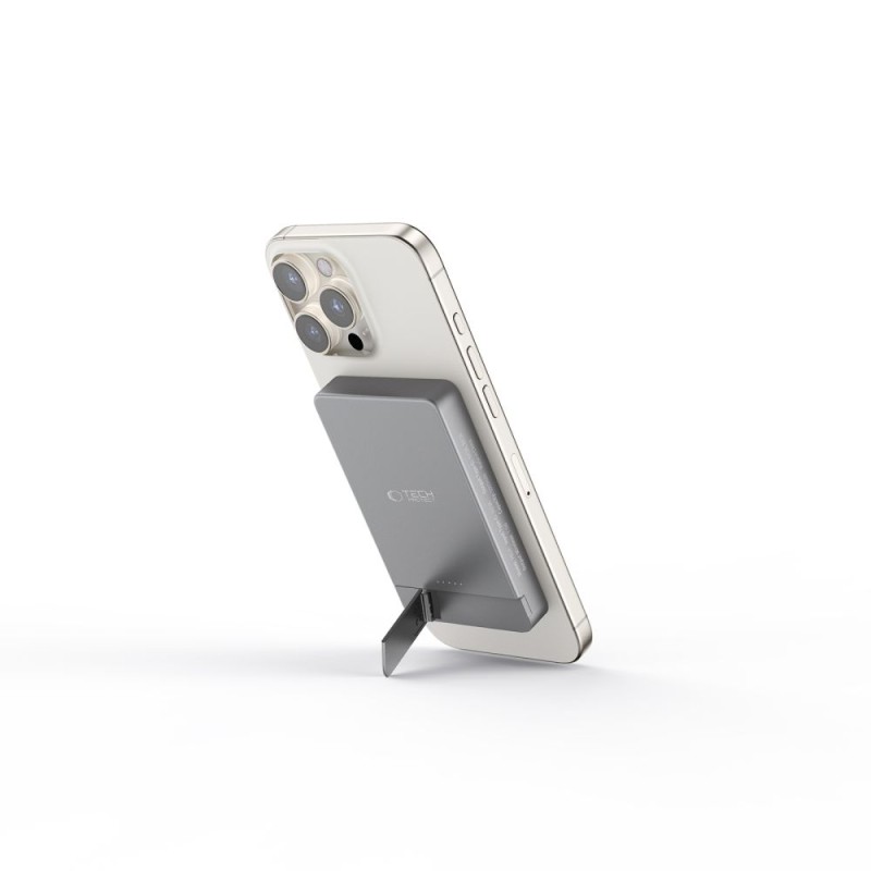 Tech-Protect PB14 LifeMag MagSafe Power Bank 5000mAh Space Grey - Tech-Protect PB14 LifeMag MagSafe Power Bank 5000mAh Space Grey - 5906302362783