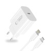 TECH-PROTECT NC20W мрежово зарядно 1-порт PD 20W + кабел Lightning, бяло - TECH-PROTECT NC20W мрежово зарядно 1-порт PD 20W + кабел Lightning, бяло - 5906302362899