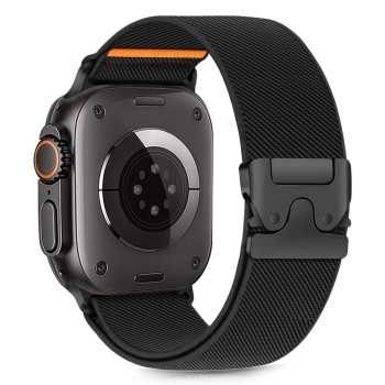 Tech-Protect Nylon Clasp за Apple Watch 8/9/10/11/SE/Ultra (44/45/46/49 мм) Black