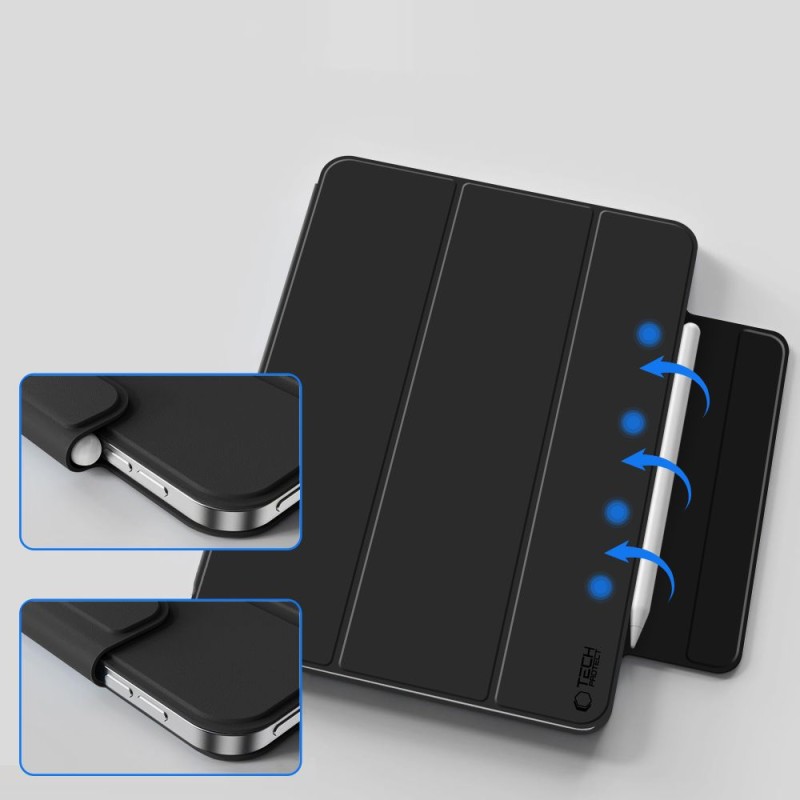 TECH-PROTECT SMARTCASE MAGNETIC калъф с магнити за iPad 10.9” (10/2022) / iPad 11” (11/2025) черен - 5906302363094