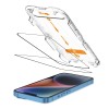 Tech-Protect Quick Set+ закалено стъкло за iPhone 13 / 13 Pro / 14 / 16E / 17E (2 бр.) Black - 5906302363186