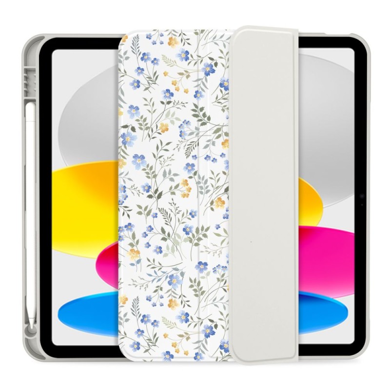 Tech-Protect SmartCase Pen за iPad 10.9 (10/2022) и iPad 11 (11/2025) – пролетни цветя - 5906302363193