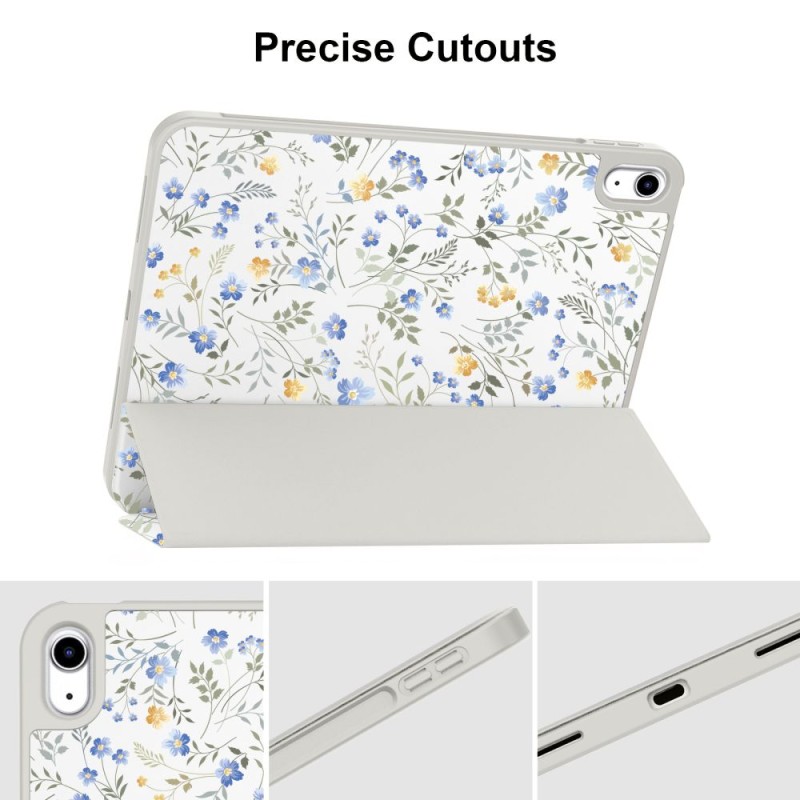 Tech-Protect SmartCase Pen за iPad 10.9 (10/2022) и iPad 11 (11/2025) – пролетни цветя - 5906302363193
