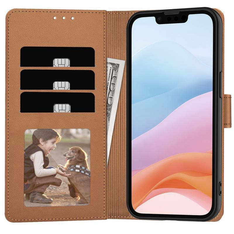 TECH-PROTECT Wallet калъф за iPhone 16E / 17E Brown - TECH-PROTECT Wallet калъф за iPhone 16E / 17E Brown - 5906302363339