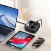 TECH-PROTECT PCS3X4 разклонител 2×USB + 2×TYPE-C + 3×контакт, 200 см, черен - TECH-PROTECT PCS3X4 разклонител 2×USB + 2×TYPE-C + 3×контакт, 200 см, черен - 5906302363414