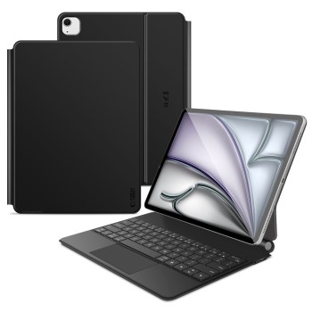 Tech-Protect SmartCase Magnetic + Bluetooth клавиатура за iPad Pro 12.9” (4/5/6 gen 2020-2022) и iPad Air 13” (1/2/3 gen 2024-2026) Black