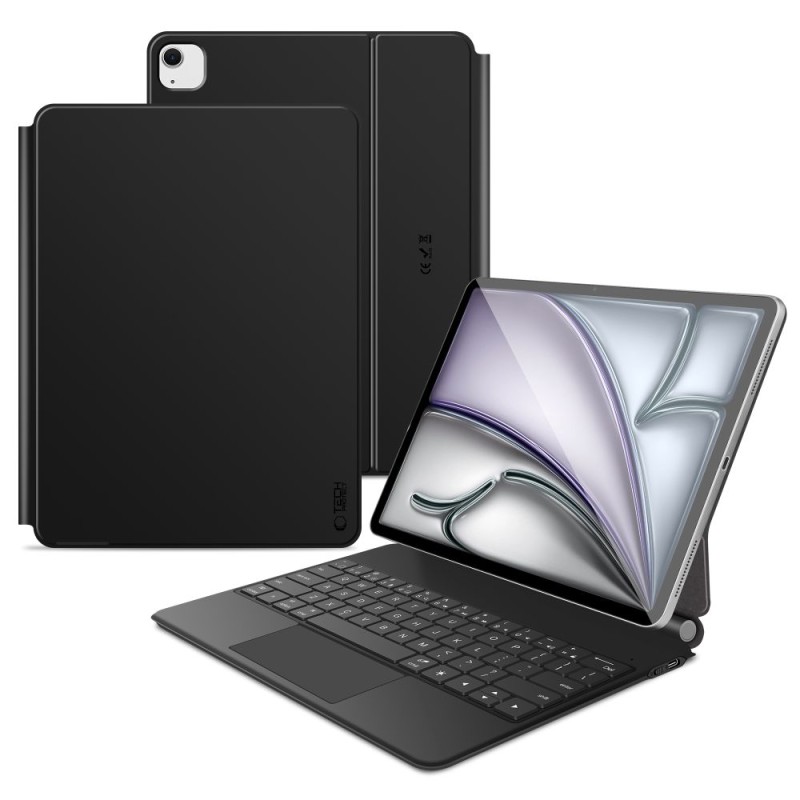 Tech-Protect SmartCase Magnetic + Bluetooth клавиатура за iPad Pro 12.9” (4/5/6 gen 2020-2022) и iPad Air 13” (1/2/3 gen 2024-2026) Black - Tech-Protect SmartCase Magnetic + Bluetooth клавиатура за iPad Pro 12.9” (4/5/6 gen 2020-2022) и iPad Air 13” (1/2/3 gen 2024-2026) Black - 5906302363452