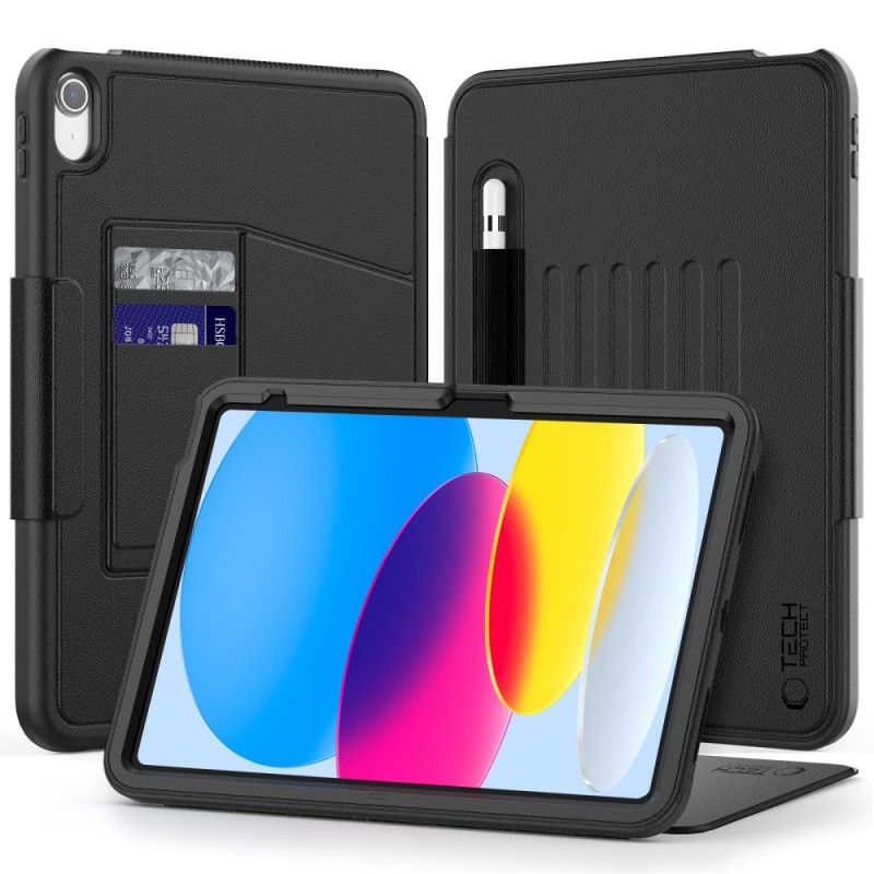 TECH-PROTECT SC PEN ARMOR за iPad 10.9”/10 (2022)/11” (2018-2025), черен - 5906302363476