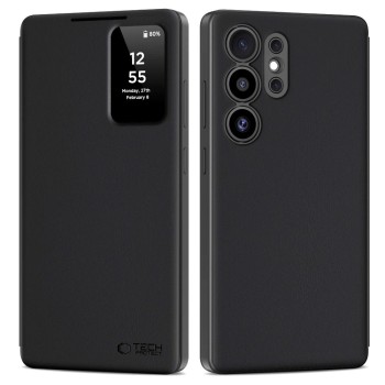 Tech-Protect Smart Wallet за Samsung Galaxy S25 Ultra (матово черно)