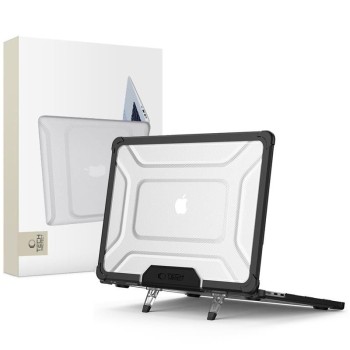 TECH-PROTECT SMARTSHELL PRO за MacBook Air 13 (M2-M5) 2023-2026 Black/Clear