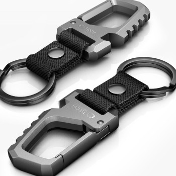 TECH-PROTECT SLIDELOCK карабинер за ключове Gunmetal TECH-PROTECT SLIDELOCK карабинер за ключове Gunmetal