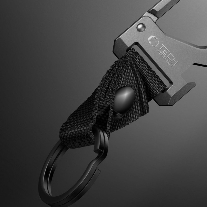 TECH-PROTECT SLIDELOCK карабинер за ключове Gunmetal - 5906302363582