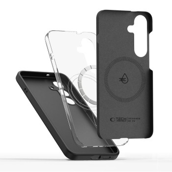 TECH-PROTECT Liquid Silicone MagSafe за Galaxy S25 Edge Black