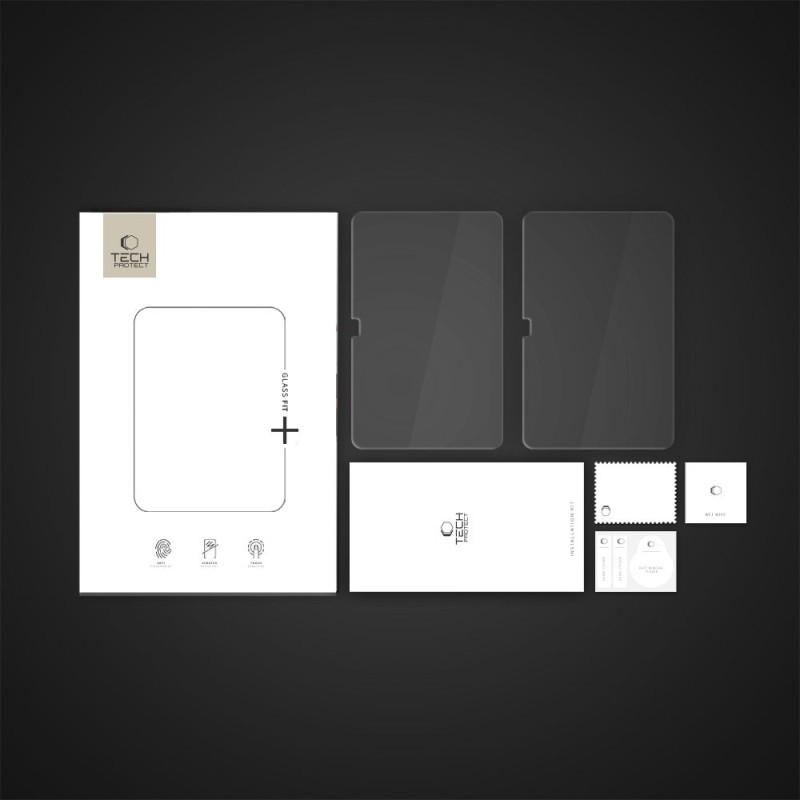 Tech-Protect Glass Fit+ 2 броя закалено стъкло за Galaxy Tab S10 FE+ Plus 13.1 (X620 / X626B) прозрачно - Tech-Protect Glass Fit+ 2 броя закалено стъкло за Galaxy Tab S10 FE+ Plus 13.1 (X620 / X626B) прозрачно - 5906302363827