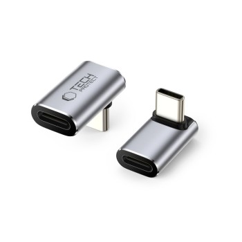 TECH-PROTECT UltraBoost AA02 ъглов адаптер USB-C сив