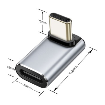 TECH-PROTECT UltraBoost AA02 ъглов адаптер USB-C сив TECH-PROTECT UltraBoost AA02 ъглов адаптер USB-C сив