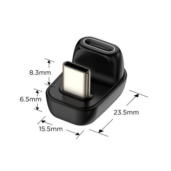 Tech-Protect UltraBoost AA04 ъглов адаптер USB-C (черен) Tech-Protect UltraBoost AA04 ъглов адаптер USB-C (черен)