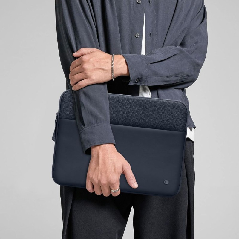TECH-PROTECT SLEEVE за лаптоп 15–16 Navy Blue (калъф) - TECH-PROTECT SLEEVE за лаптоп 15–16 Navy Blue (калъф) - 5906302368051