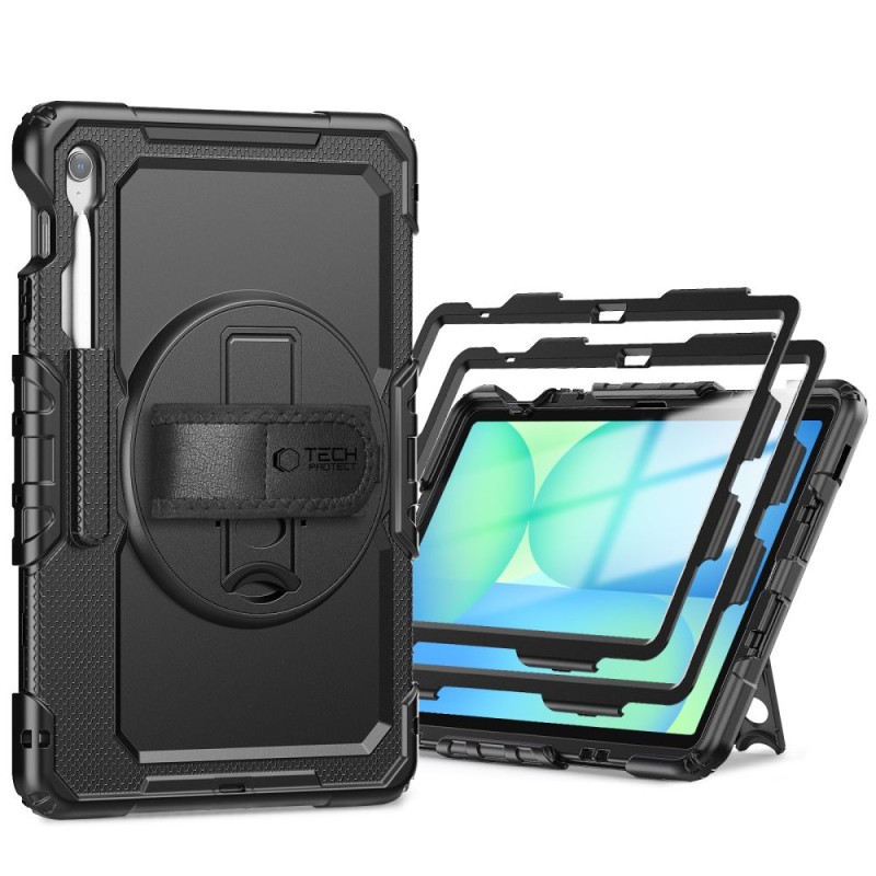 Tech-Protect Solid 2-Set калъф за Galaxy Tab S10 FE+ Plus 13.1 (X620 / X626B) Black - Tech-Protect Solid 2-Set калъф за Galaxy Tab S10 FE+ Plus 13.1 (X620 / X626B) Black - 5906302368235