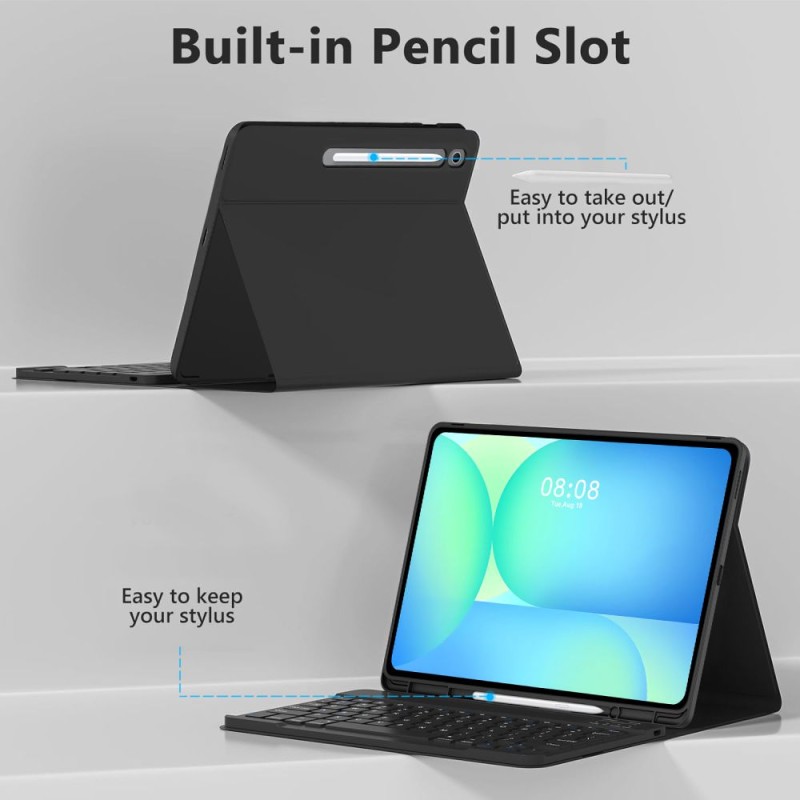 TECH-PROTECT SC Pen + клавиатура за GALAXY TAB S10 FE+ 13.1 (X620 / X626B) черна - 5906302368259