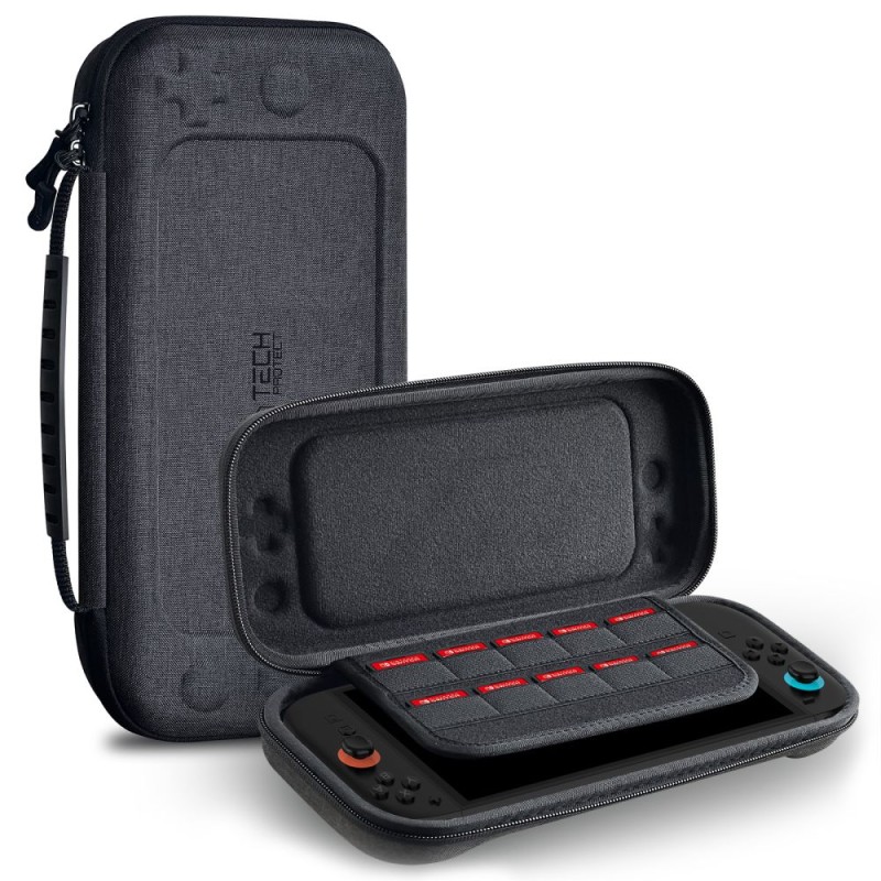 TECH-PROTECT Hardpouch за Nintendo Switch 2 тъмносиво - TECH-PROTECT Hardpouch за Nintendo Switch 2 тъмносиво - 5906302368419