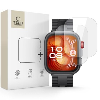 Tech-Protect Glass Fit+ 2-Pack темперирано стъкло за Huawei Watch Fit 4 Pro (CLEAR)